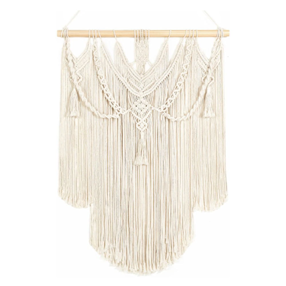 Macrame Wall Hanging Boho Home Decor Chic Woven Decoration F/ Bedroom , Medium - Picture 4 of 5